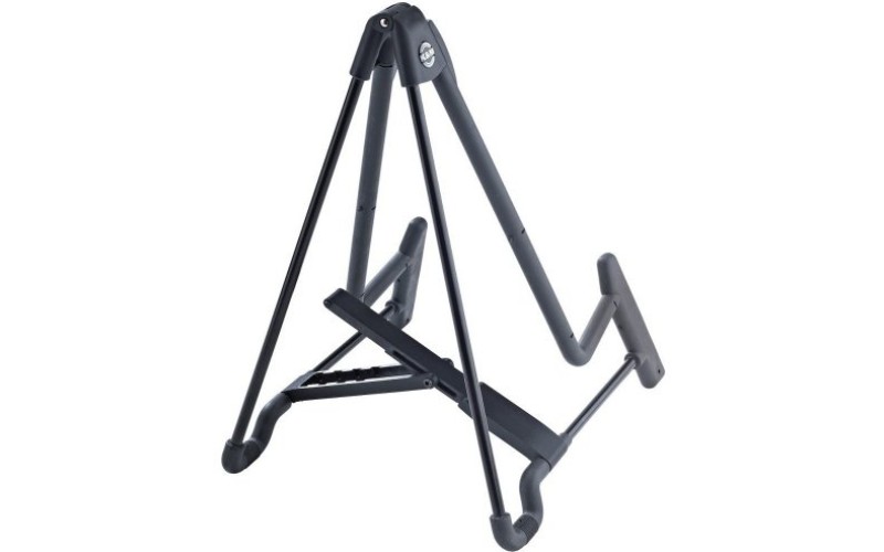 K&M 17581-014-55 складная стойка для электрогитары, сталь/пластик, чёрная