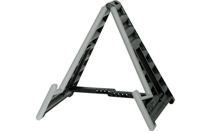 K&M 17591-000-55 WAVE 10 компактная, устойчивая складная стойка для акустической гитары, пластик, цв