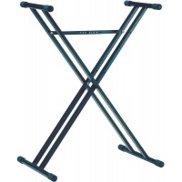K&M 18963-071-55 стойка для клавишных инструментов, двойная рама, сталь, высота от 400 до 905 мм., ц
