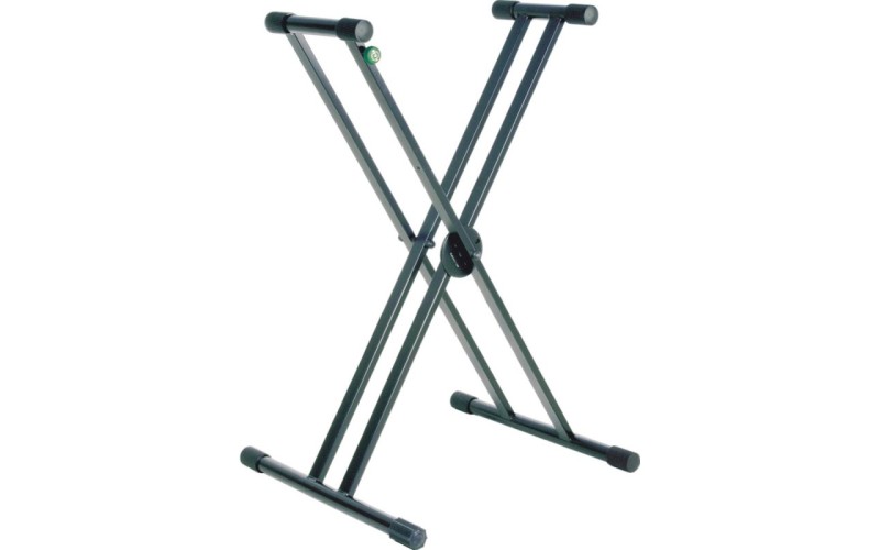 K&M 18993-015-55 Rick 20 стойка для клавишных инструментов, двойная рама, сталь, в 594-946 мм, ш 327