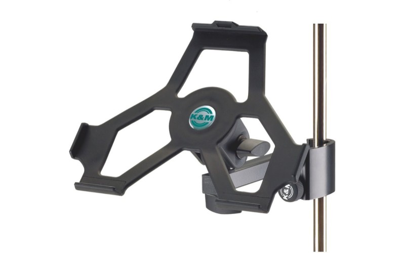 K&M 19722-000-55 - держатель для iPad2 с креплением на микрофонную стойку