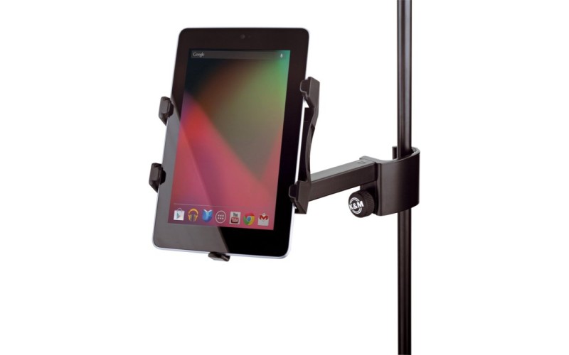 K&M 19740-000-55 держатель для планшетов размером от 120х160 до 220х320 мм, на микрофонную стойку