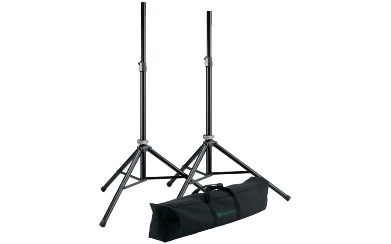 K&M 21449-000-55 комплект из 2х стоек для акустических систем, с чехлом, высота 127 - 193 см, нагруз