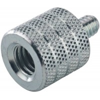 K&M 21920-000-29 переходник-адаптер с 3/8' мама на 1/4' x 10 mm папа, оцинкованная сталь