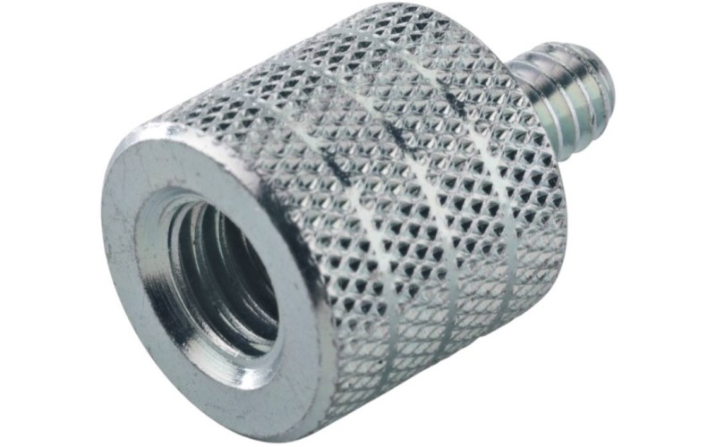 K&M 21920-000-29 переходник-адаптер с 3/8' мама на 1/4' x 10 mm папа, оцинкованная сталь