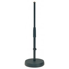 K&M 23300-300-55 напольная/настольная низкая микрофонная стойка на круглом основании, В 35-58 см, ра