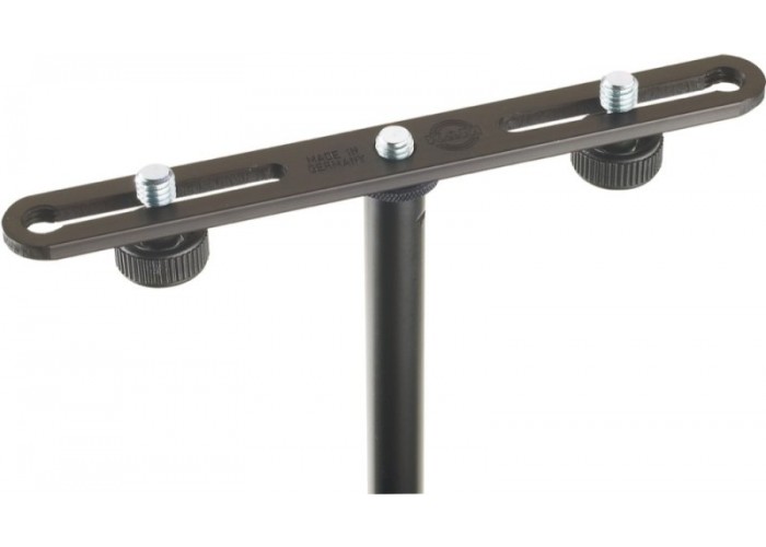 K&M 23550-300-55 - адаптер для установки двух микрофонов на одну стойку