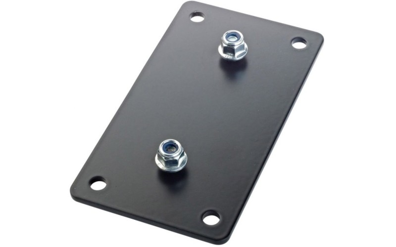 K&M 24356-000-55 универсальная монтажная платформа 50.8 x 107.9 mm - M6, сталь, чёрная