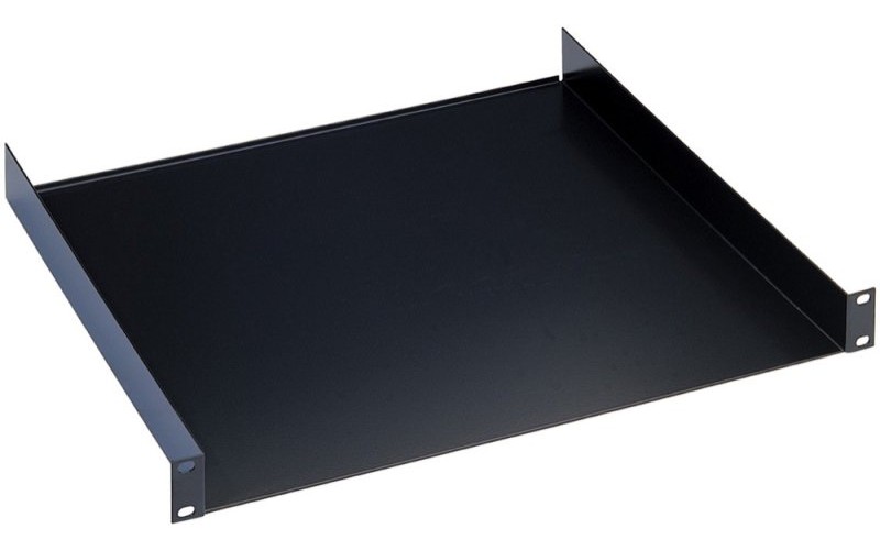 K&M 28483-070-55 Полка для рэковой стойки, высота 3 юнита, глубина 380 мм, сталь, чёрный