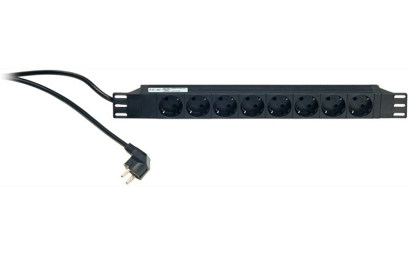 K&M 28670-000-55 сетевой распределитель, алюминиевый корпус, 8 разъемов на передней панели