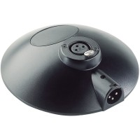 K&M 29376-000-55 настольная подставка для микрофона gooseneck, без кнопок, 2 разъёма XLR
