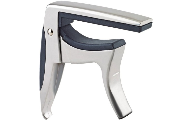 K&M 30910-000-02 каподастр для классической гитары профессиональный, 15-28 мм, матовый, цвет хром