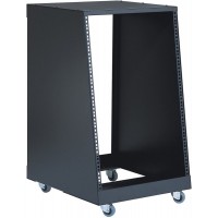 K&M 48260-016-55 наклонный рэк на 16 юнитов, на колёсах, глубина: верх 42 см, низ 56 см, высота 84 с