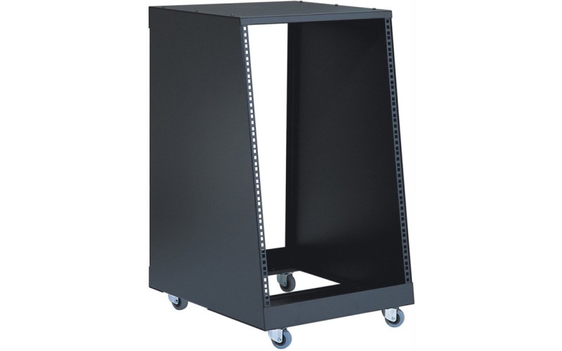 K&M 48260-016-55 наклонный рэк на 16 юнитов, на колёсах, глубина: верх 42 см, низ 56 см, высота 84 с