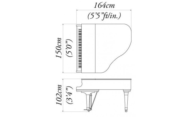 KAWAI GE-30G WH/P - кабинетный рояльм 164см