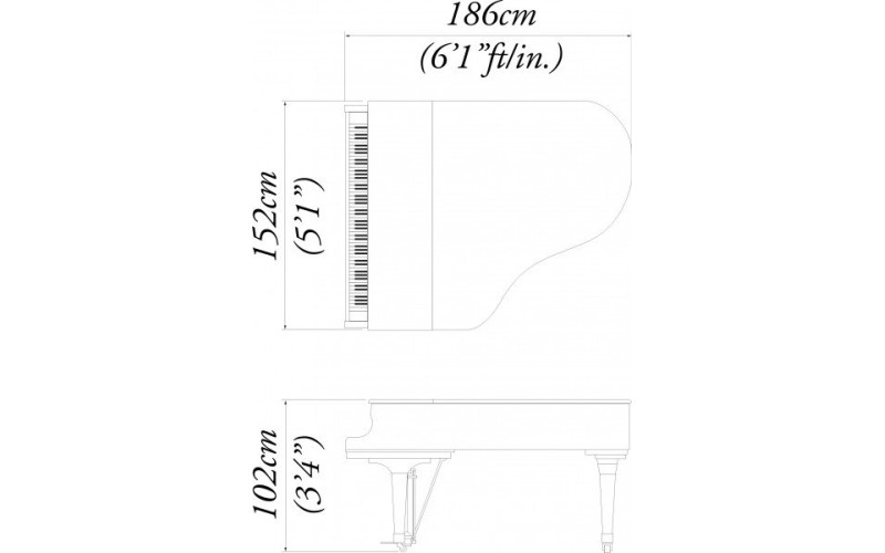 KAWAI RX-3GC M/PEP - салонный рояль 186см
