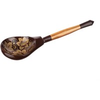 Хохлома LHL7101 Деревянная ложка полубаская, роспись 