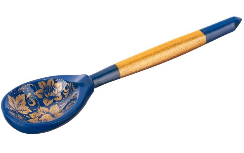 Хохлома LHL7102 Деревянная ложка маленькая, роспись 