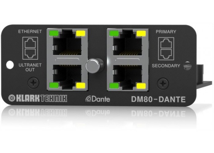 KLARK TEKNIK DM80-DANTE интерфейс DANTE