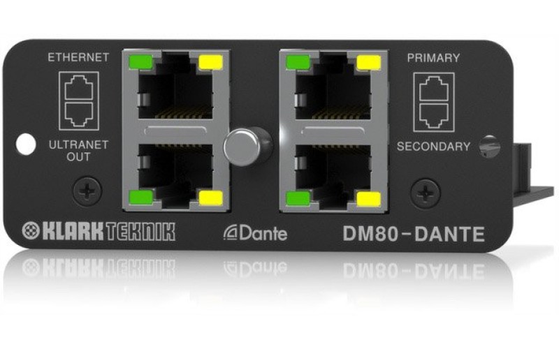 KLARK TEKNIK DM80-DANTE интерфейс DANTE