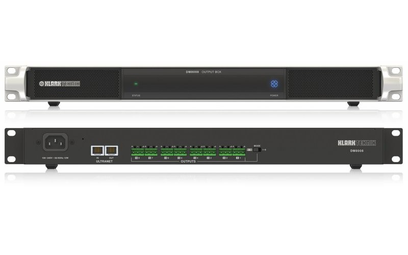 KLARK TEKNIK DM8008 конвертор 8 аналоговых выходов из интерфейса ULTRANET