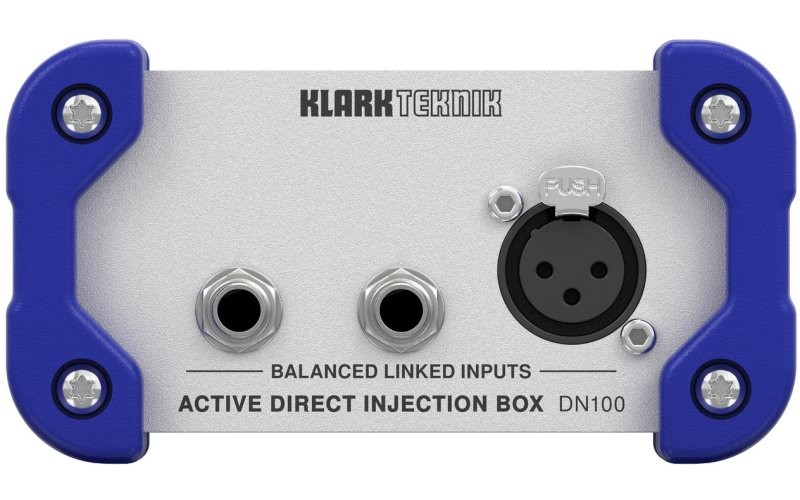 KLARK TEKNIK DN100 V2 - активный ди-бокс, 2 входа JACK, 1 вход XLR, 1 выход XLR