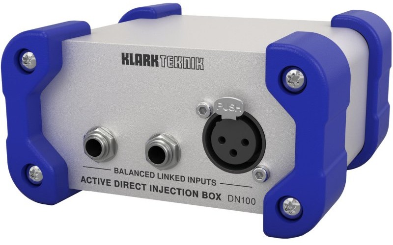 KLARK TEKNIK DN100 V2 - активный ди-бокс, 2 входа JACK, 1 вход XLR, 1 выход XLR