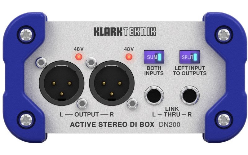 KLARK TEKNIK DN200 V2 - двухканальный активный Di-box с трансформаторной развязкой, Mini-Jack, XLR-C