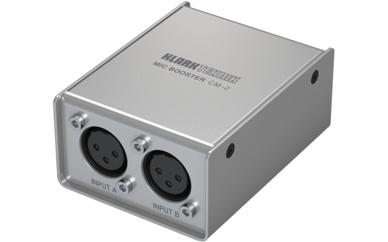KLARK TEKNIK MIC BOOSTER CM-2 - двухканальный микрофонный предусилитель