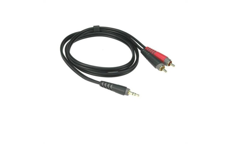 KLOTZ AY7-0100 инсертный кабель 2RCA x stereo mini jack 1 м