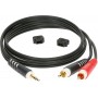 KLOTZ AY7-0100 инсертный кабель 2RCA x stereo mini jack 1 м