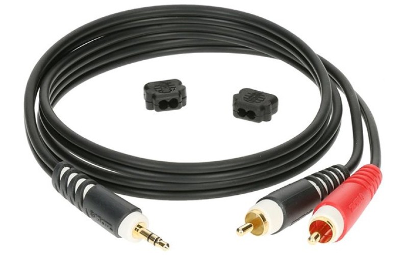 Klotz AY7-0300 Коммутационный кабель, 3.5мм-2xRCA, 3м