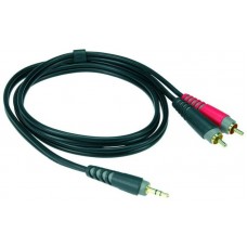 KLOTZ AY7-0600 инсертный кабель 2RCA x stereo mini jack 6 м