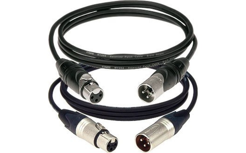 KLOTZ B2FM1N0060 кабель микрофонный XLR Female - XLR Male 0,6 m