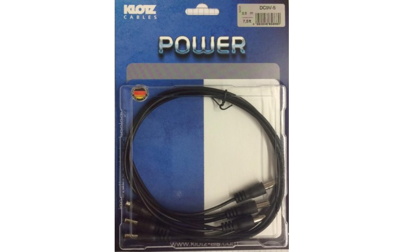 KLOTZ DC9V-5 сплиттер для питания 5 педалей от одного адаптера