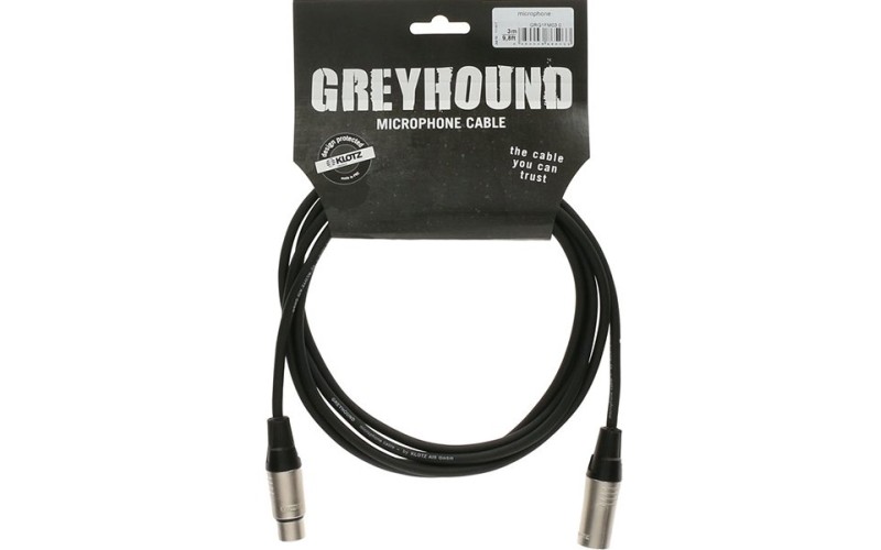 Klotz GRG1FM00.5 Greyhound Кабель микрофонный XLR, 0.5м