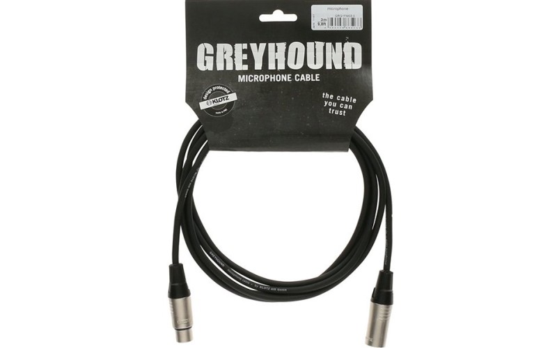 Klotz GRG1FM01.0 Greyhound Кабель микрофонный XLR, 1м