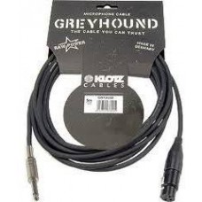 KLOTZ GRHXP050 GREYHOUND микрофонный кабел XLR female - Jack mono 5 м