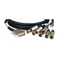 KLOTZ TAN08DM05 мультикабель 5 м, D-Sub25 - 8 XLR Neutrik Male