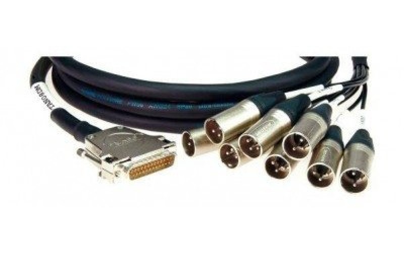 KLOTZ TAN08DM05 мультикабель 5 м, D-Sub25 - 8 XLR Neutrik Male