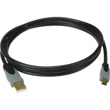 KLOTZ USB-AMB3 кабель-переходник USB A-B Mini 3 м