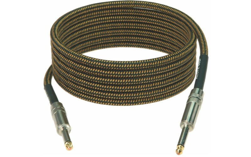 KLOTZ VIN-0600 59er готовый инструментальный кабель, длина 6м, никелированные разъемы Mono Jack, обо