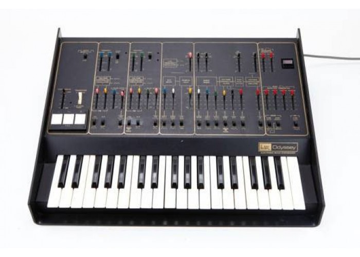 KORG ARP ODYSSEY аналоговый синтезатор, уменьшенная модель, 86% оригинала, лицевая панель черная, с