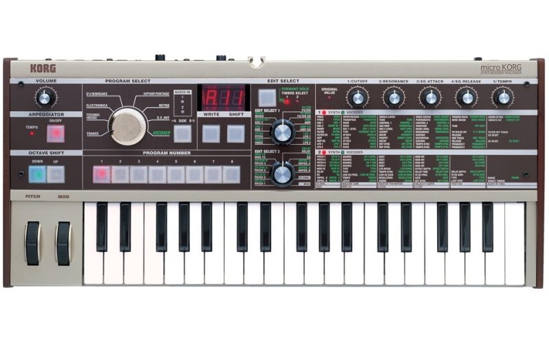 KORG MICROKORG MK1 синтезатор аналогового моделирования с функцией вокодера, 37 кл