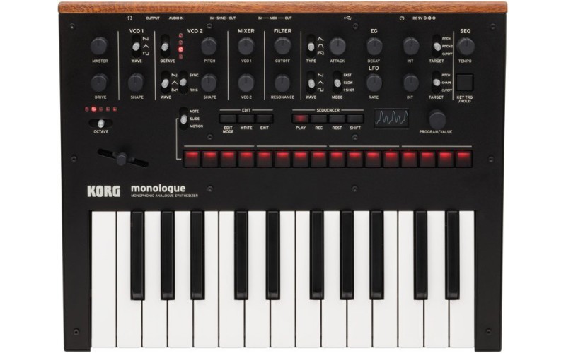 KORG MONOLOGUE-BK монофонический аналоговый синтезатор
