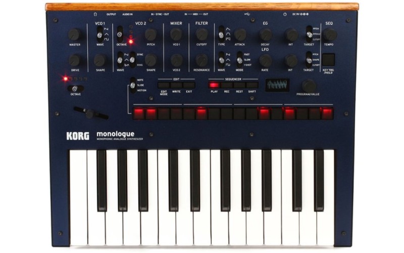 KORG MONOLOGUE-BL монофонический аналоговый синтезатор