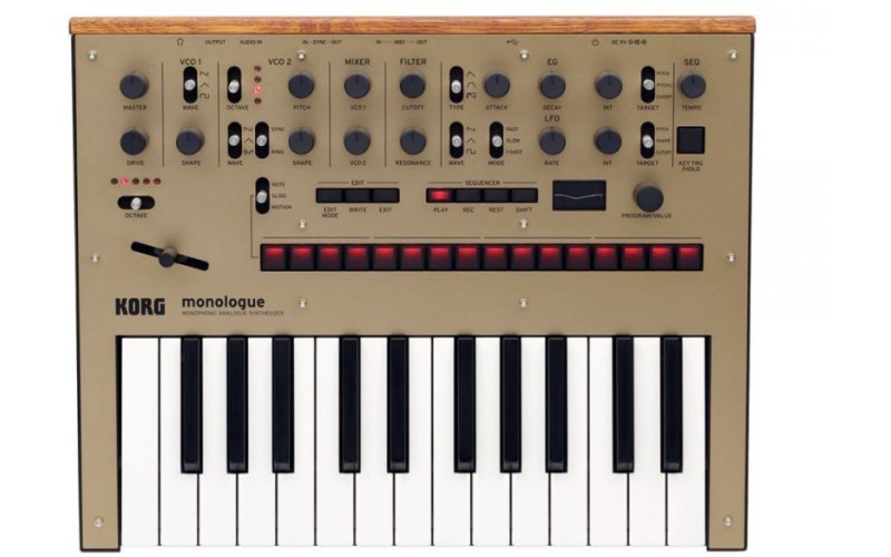 KORG MONOLOGUE-GD монофонический аналоговый синтезатор
