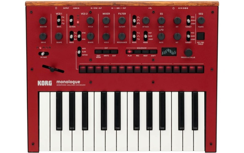 KORG MONOLOGUE-RD монофонический аналоговый синтезатор