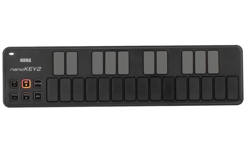 KORG NANOKEY2-BK портативный USB-MIDI-контроллер, 25кл