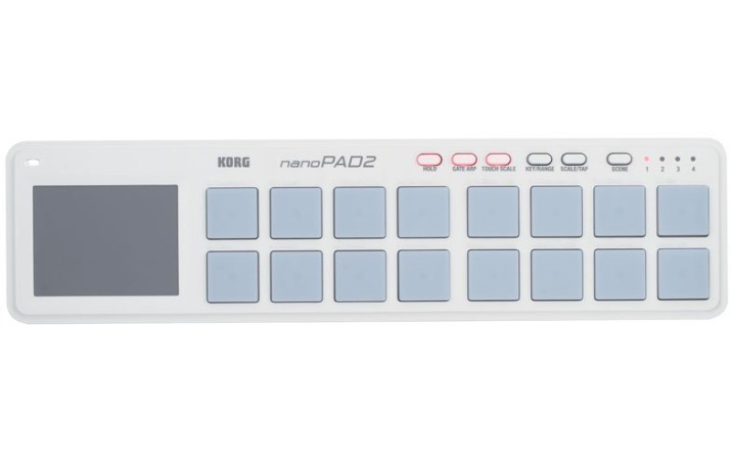 KORG NANOPAD2-WH портативный USB-MIDI-контроллер